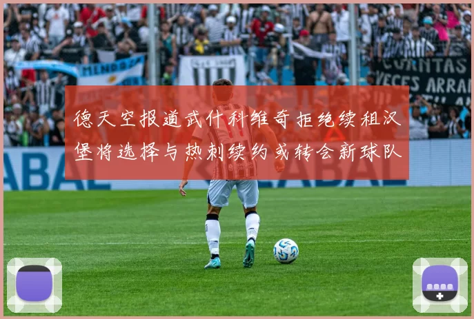 德天空报道武什科维奇拒绝续租汉堡将选择与热刺续约或转会新球队